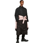 Alexander McQueen Pink and Black Layered Trench Coat