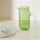 HAY Glass Jug - Large in Green