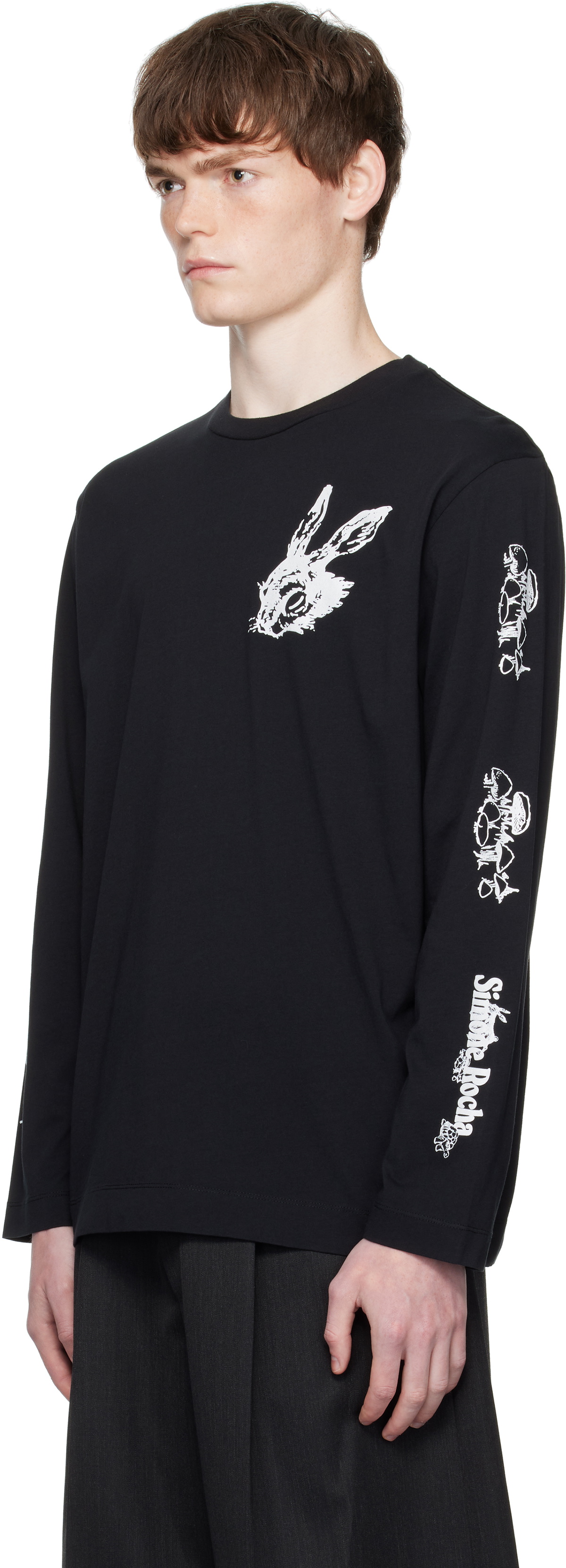 Simone Rocha Black Tortoise & Hare Long Sleeve T-shirt