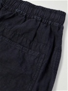 Stone Island - Straight-Leg Linen and Nylon-Blend Bermuda Shorts - Blue