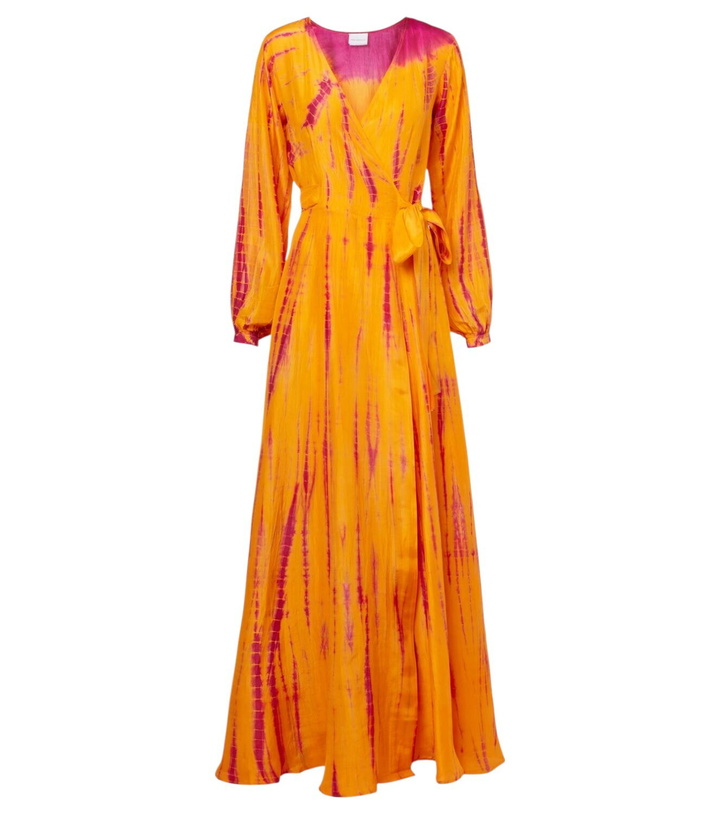 Photo: Anna Kosturova Tie-dye silk wrap dress