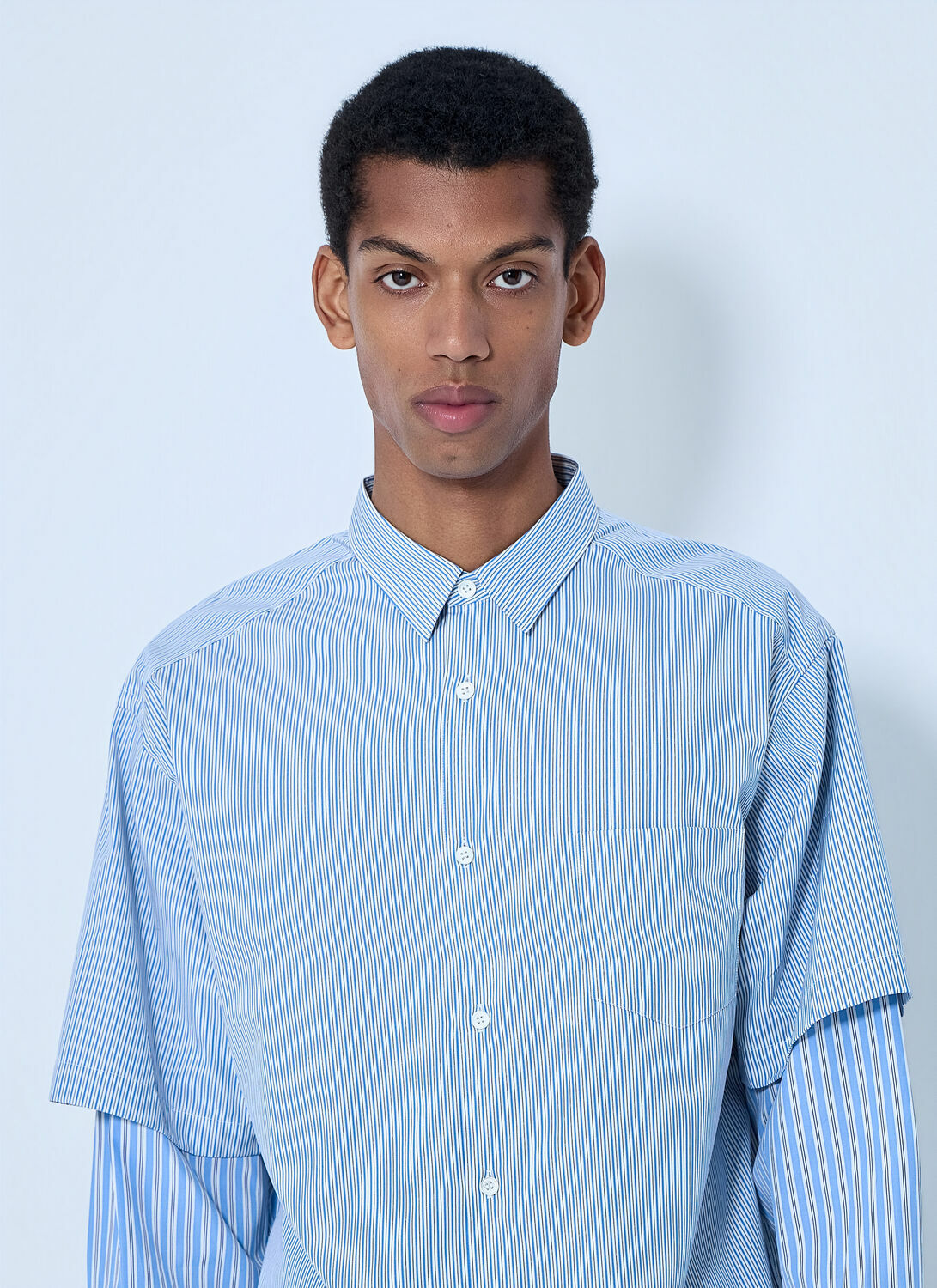 Comme des Garçons Homme Layered Stripe Shirt