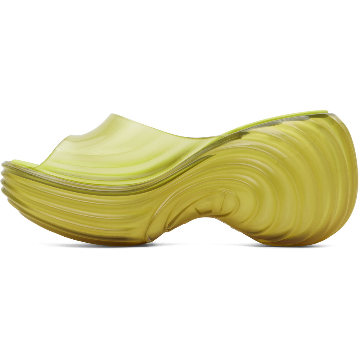 Diesel Yellow Melissa Edition Platform Mule Heeled Sandals