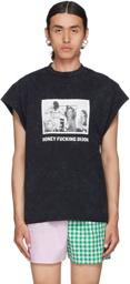Honey Fucking Dijon Black Distressed Graphic T-Shirt
