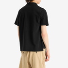 Universal Works Men's Pique Vacation Polo in Black