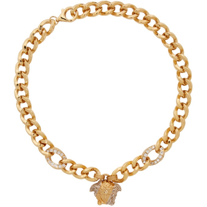 Photo: Versace Gold Palazzo Dia Necklace