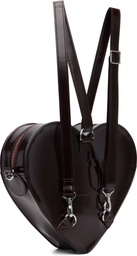 Dr. Martens Burgundy Vegan Heart Shaped Backpack