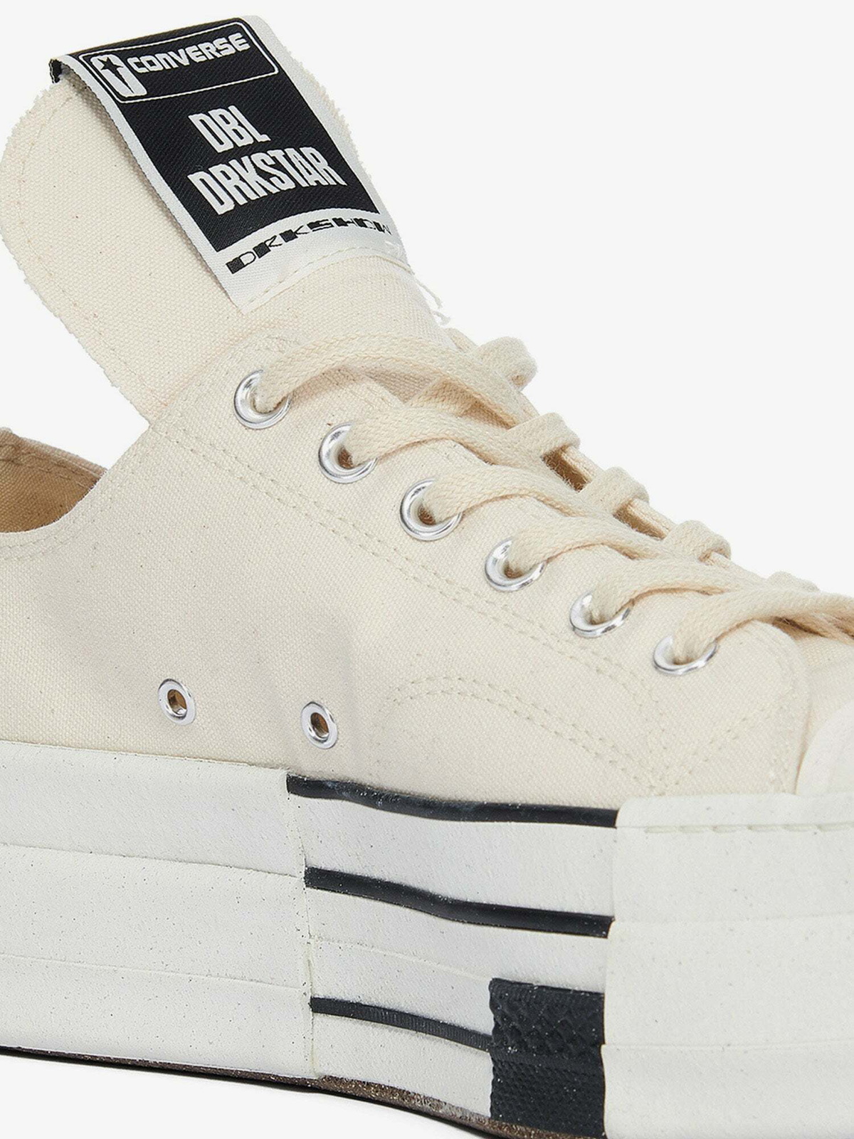 Converse X Drkshdw Dbl Drkstar Ox White Mens Rick Owens Converse X Drkshdw Dbl Drkstar Ox White Mens Rick Owens