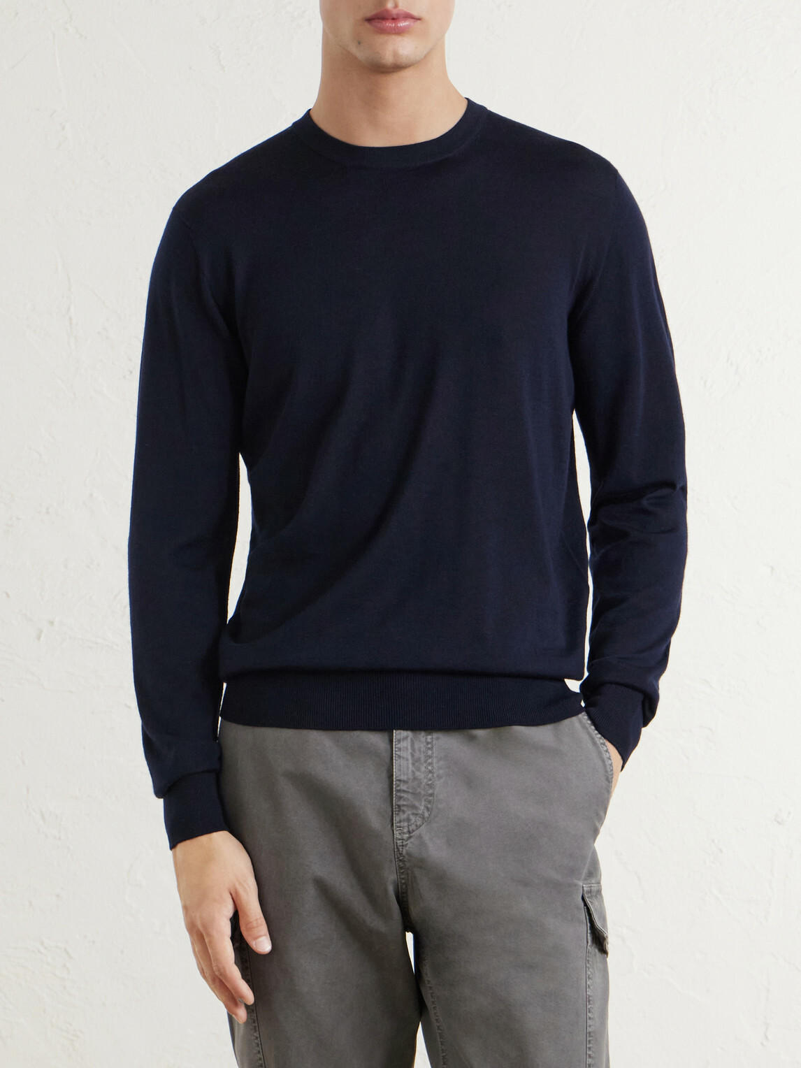 SEASE - Lasca Wish® Virgin Wool T-Shirt - Blue