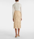 Oscar de la Renta Guipure lace pencil skirt