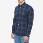 Barbour Men's Wetheram Tailored Shirt in Midnight Tartan