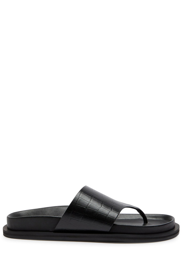 Photo: A.emery Imara Suede Flip Flops Black