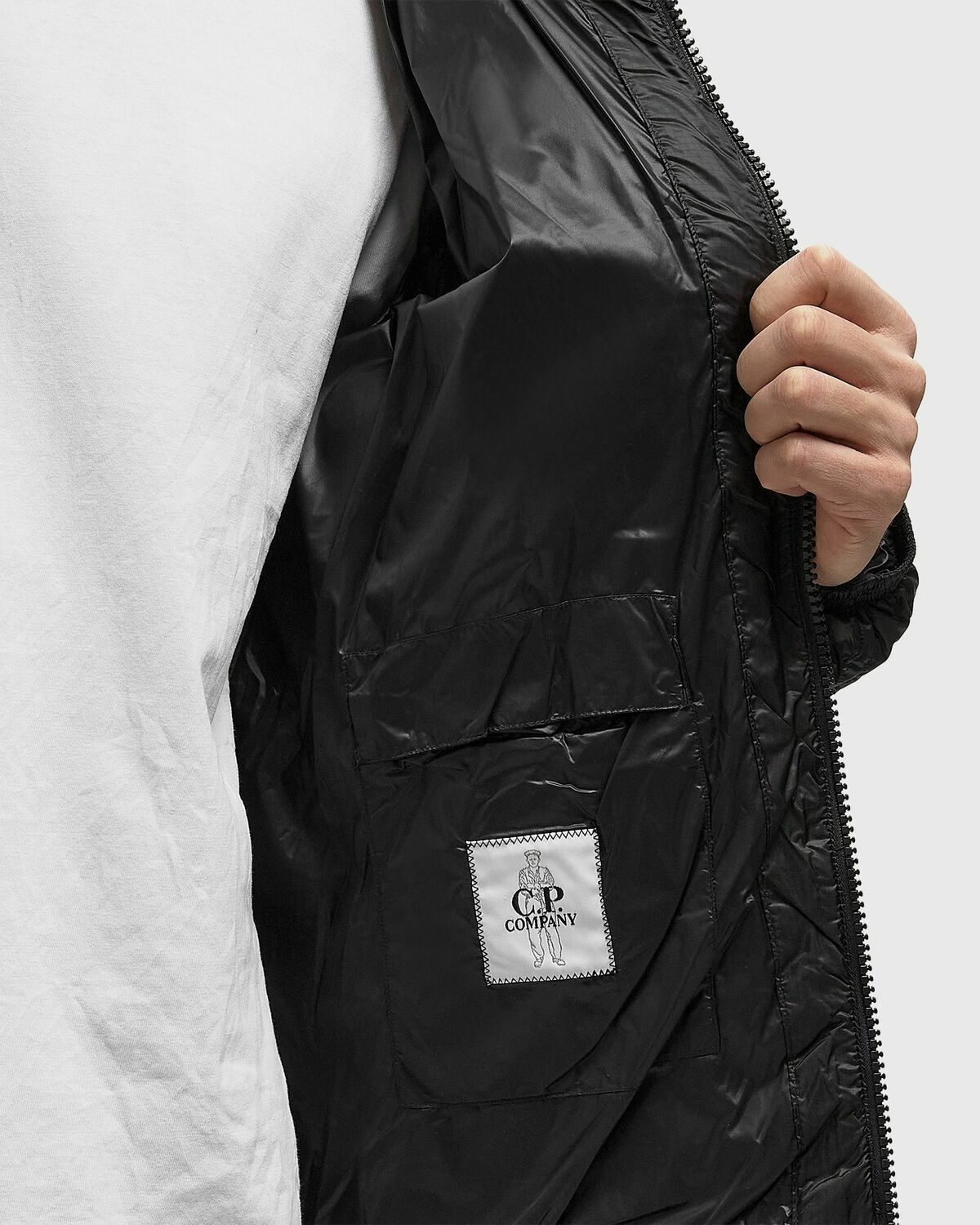 C.P. Company D.D. Shell Hooded Down Jacket Black Mens Down & Puffer Jacket