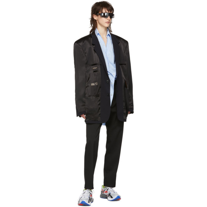 Vetements Black Inside-Out Blazer