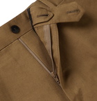 Caruso - Slim-Fit Cotton, Linen and Silk-Blend Suit Trousers - Neutrals