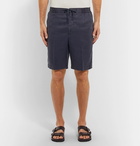 Officine Generale - Garment-Dyed Lyocell Drawstring Shorts - Navy