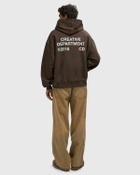 Reternity CREATIVE DEPT HOODIE Brown Mens Hoody