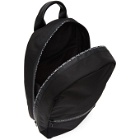 McQ Alexander McQueen Black Logo Zip Backpack