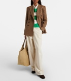 Polo Ralph Lauren Polo Play Large suede tote bag