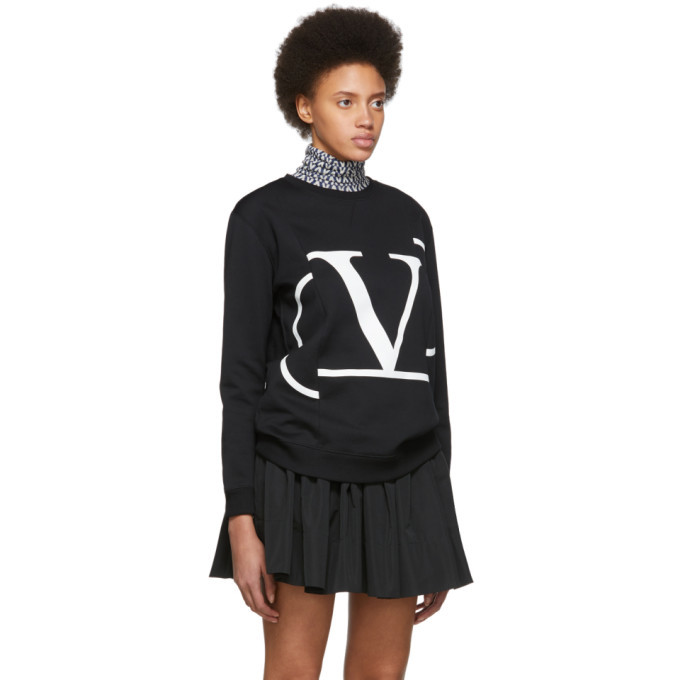 Sweat à Capuche Valentino Déconstruit Avec Logo - Taille Small Femme, Noir, Occasion Très Bon état