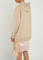 3.1 Phillip Lim Detachable-sweatshirt Cotton and Satin Mini Dress Beige