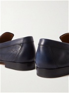 Berluti - Lorenzo Scritto Venezia Leather Loafers - Blue