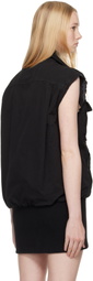 MM6 Maison Margiela Black Light Canvas Vest