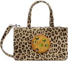 Puppets and Puppets Black & Tan Small Jeweled Cookie Bag