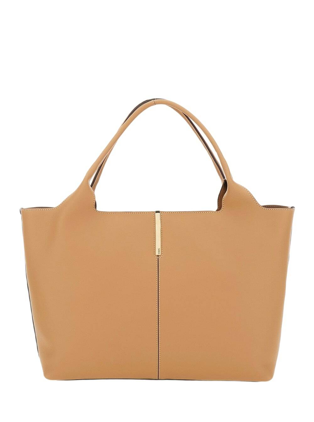 トートバッグ TOD'S Khaki Leather Medium Darsena Handbag Woman BROWN Tod's Darsena in Leather Medium