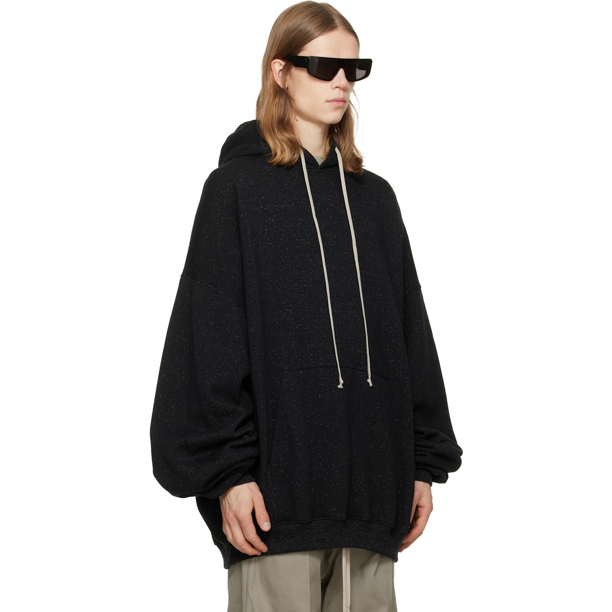 Rick Owens Black Tower Hun Hoodie