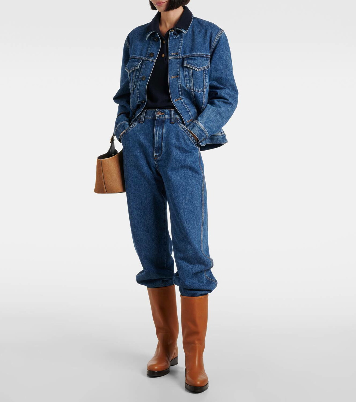 Loro Piana Etienne high-rise straight jeans