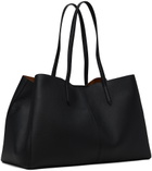 BOSS Black Grained Leather Shopper Tote