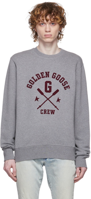 Photo: Golden Goose Grey Archibald Regular Sweatshirt