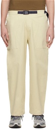 Dime Beige Belted Trousers