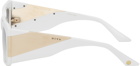 Dita White Limited Edition Dydalus Sunglasses