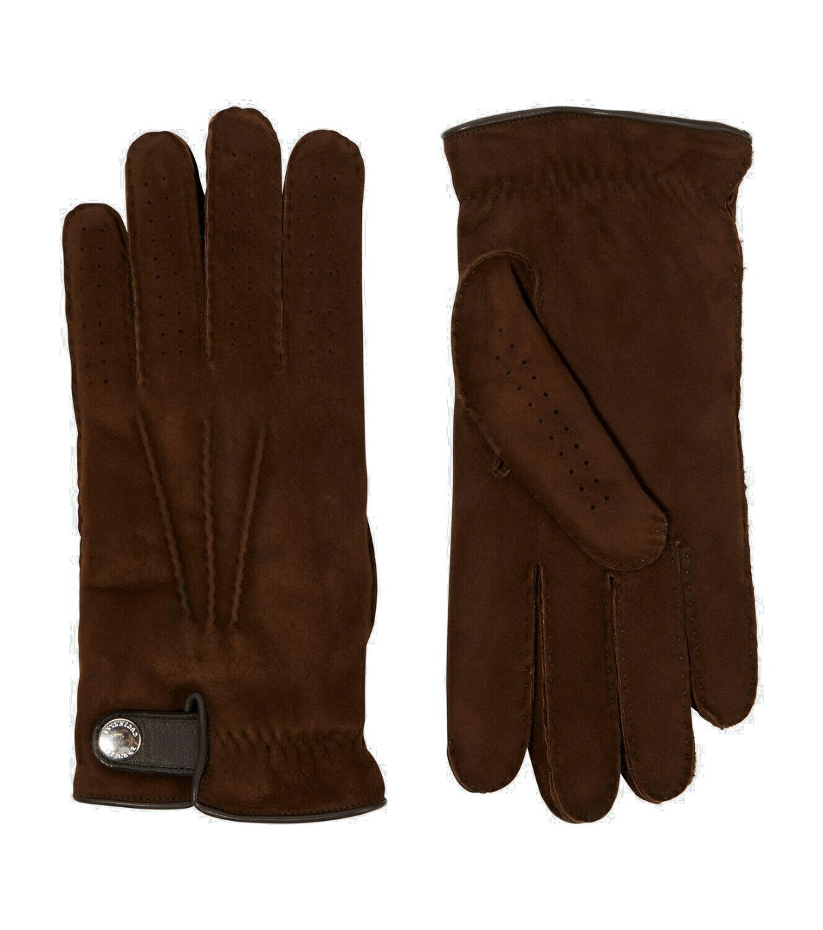 Photo: Brunello Cucinelli Shearling-lined suede gloves