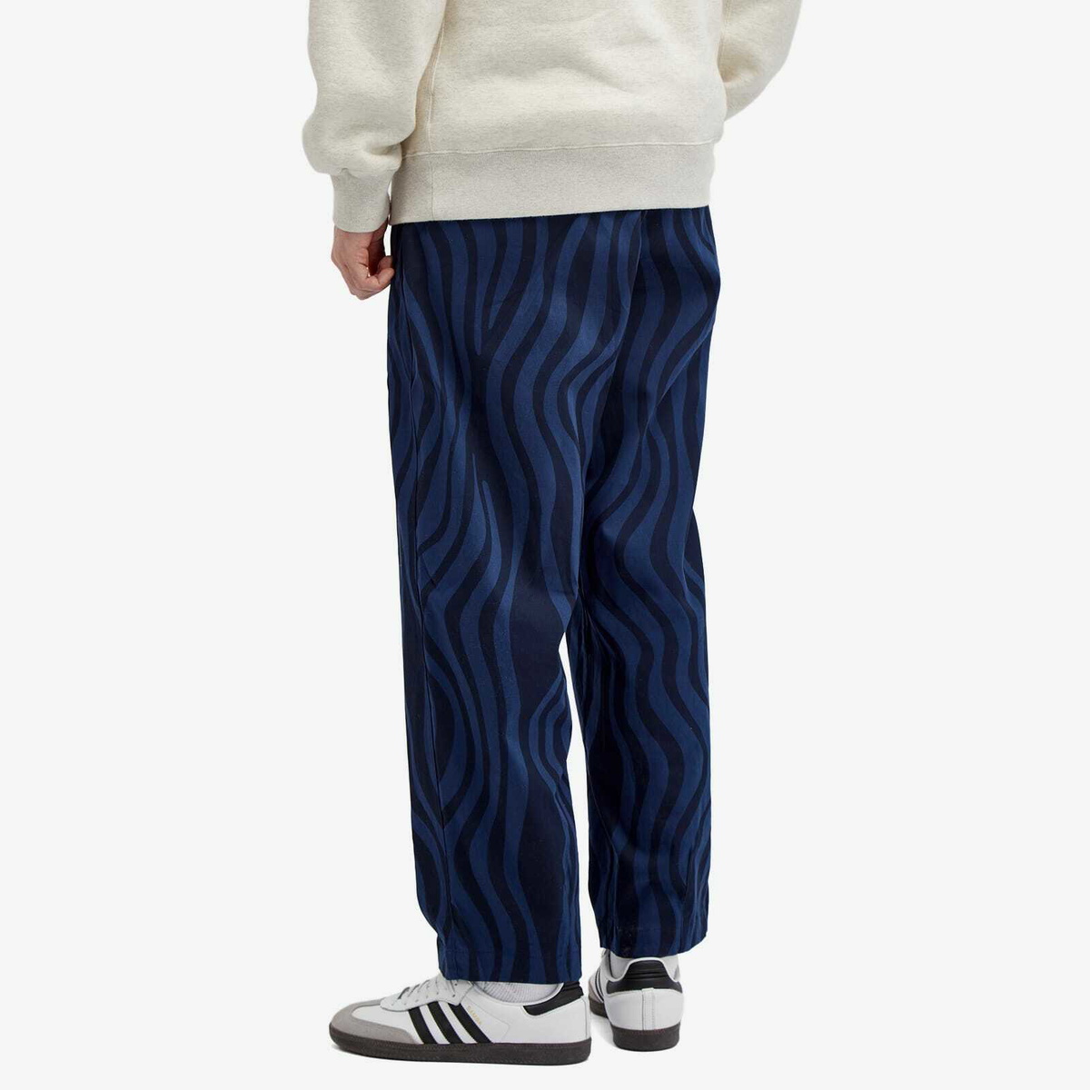 By Parra Men's Flowing Stripes Pants in Blue