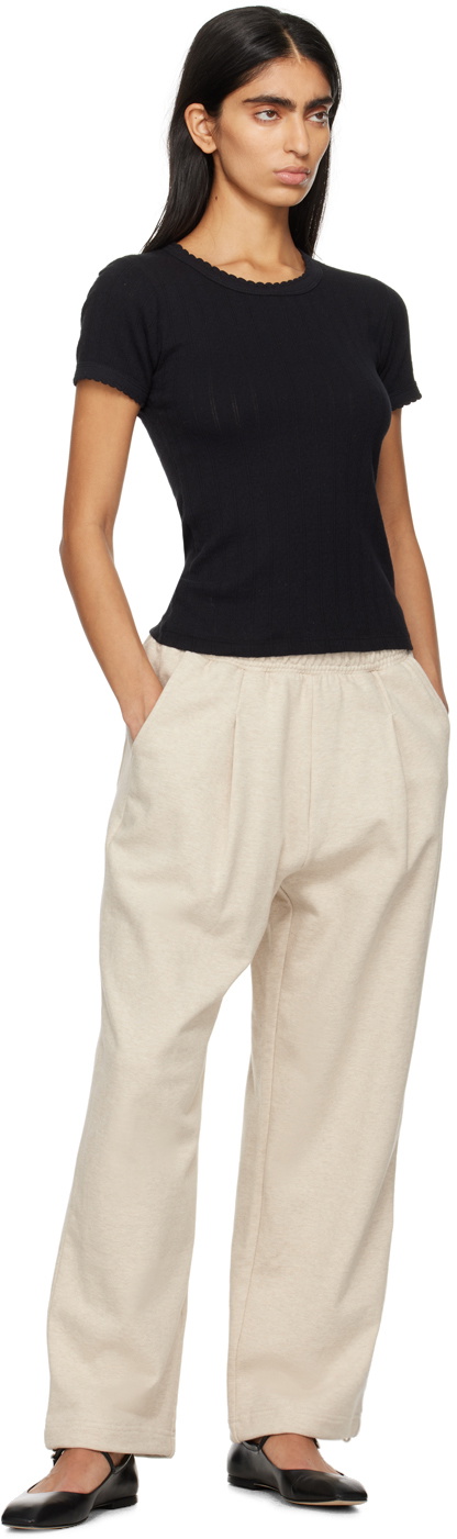 Dunst Beige Drawstring Lounge Pants