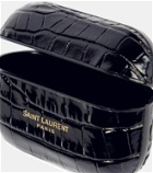 Saint Laurent - Croc-effect leather AirPods Pro case