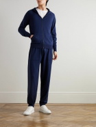 John Smedley - Henning Tapered Merino Wool Sweatpants - Blue