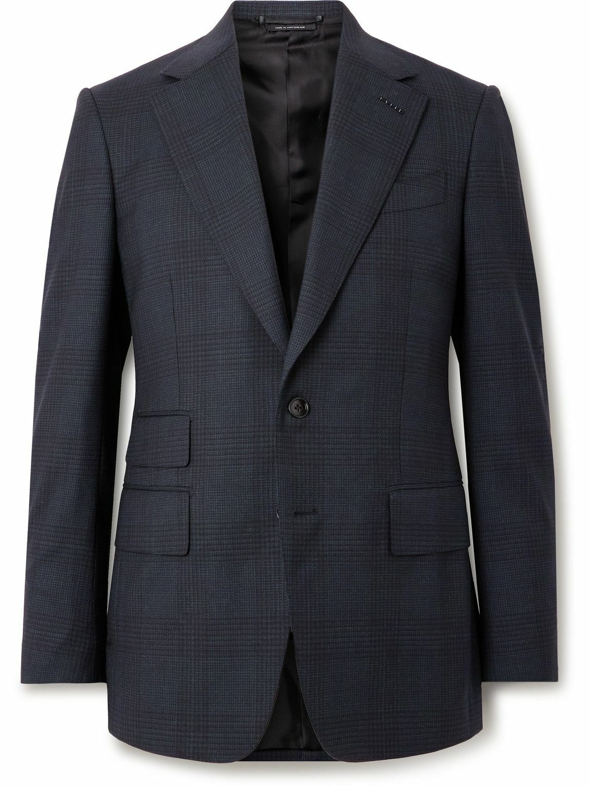 TOM FORD - Shelton Slim-Fit Prince of Wales Checked Stretch-Wool Suit ...