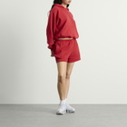 SKIMS Women's Cotton Fleece Classic Short in Washed Red