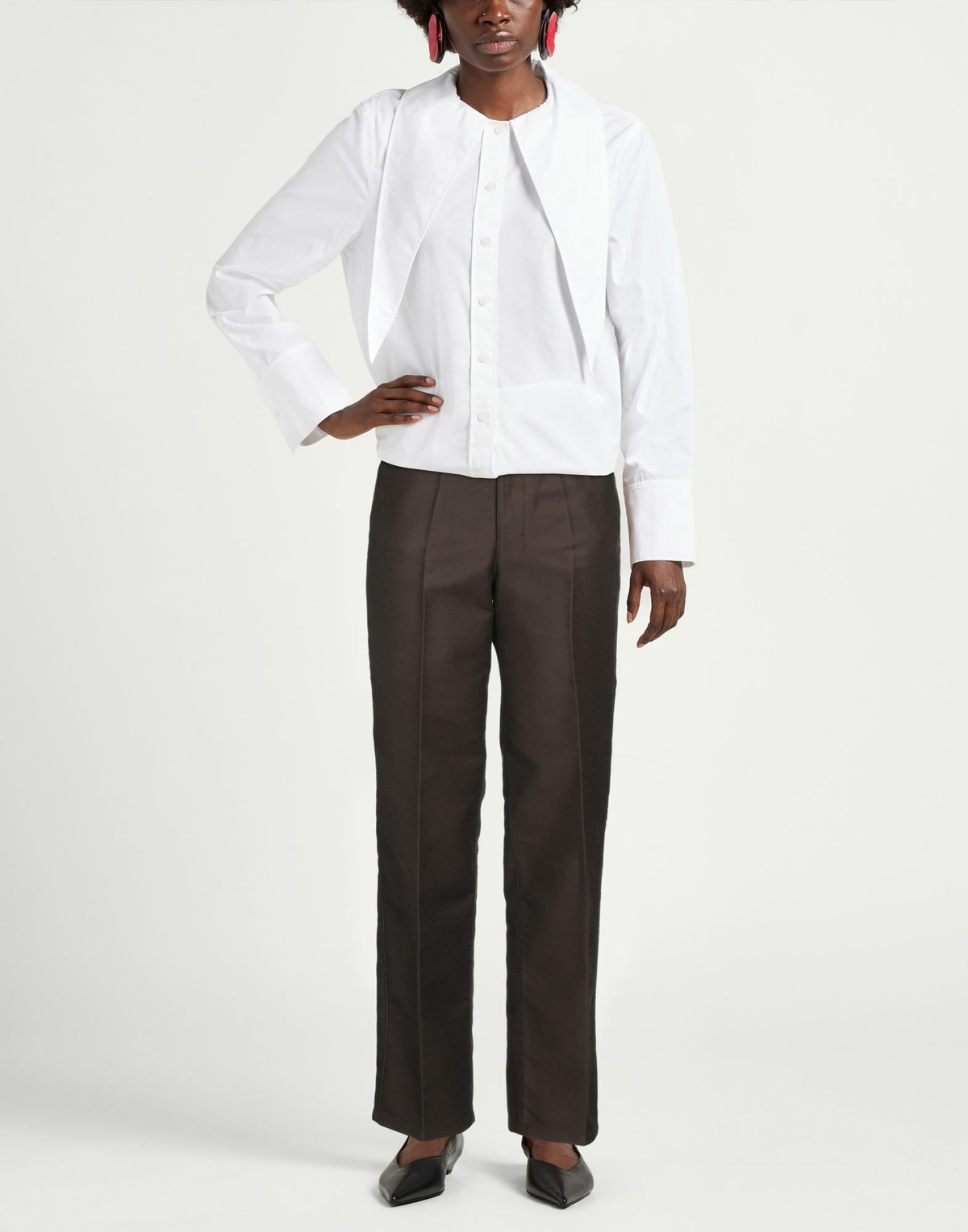 Lemaire Womens Pants Dark in Brown