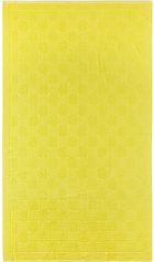 Bottega Veneta Yellow Intreccio Beach Towel