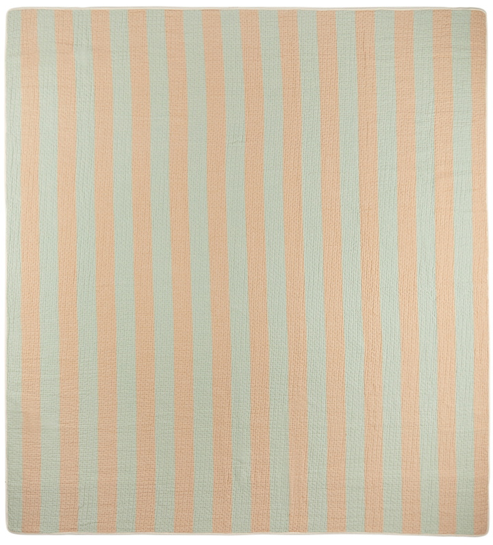 Photo: Dusen Dusen Multicolor Cool Stripe Coverlet, Full/Queen