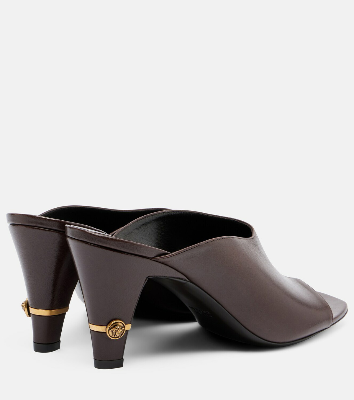Versace Giulietta leather mules