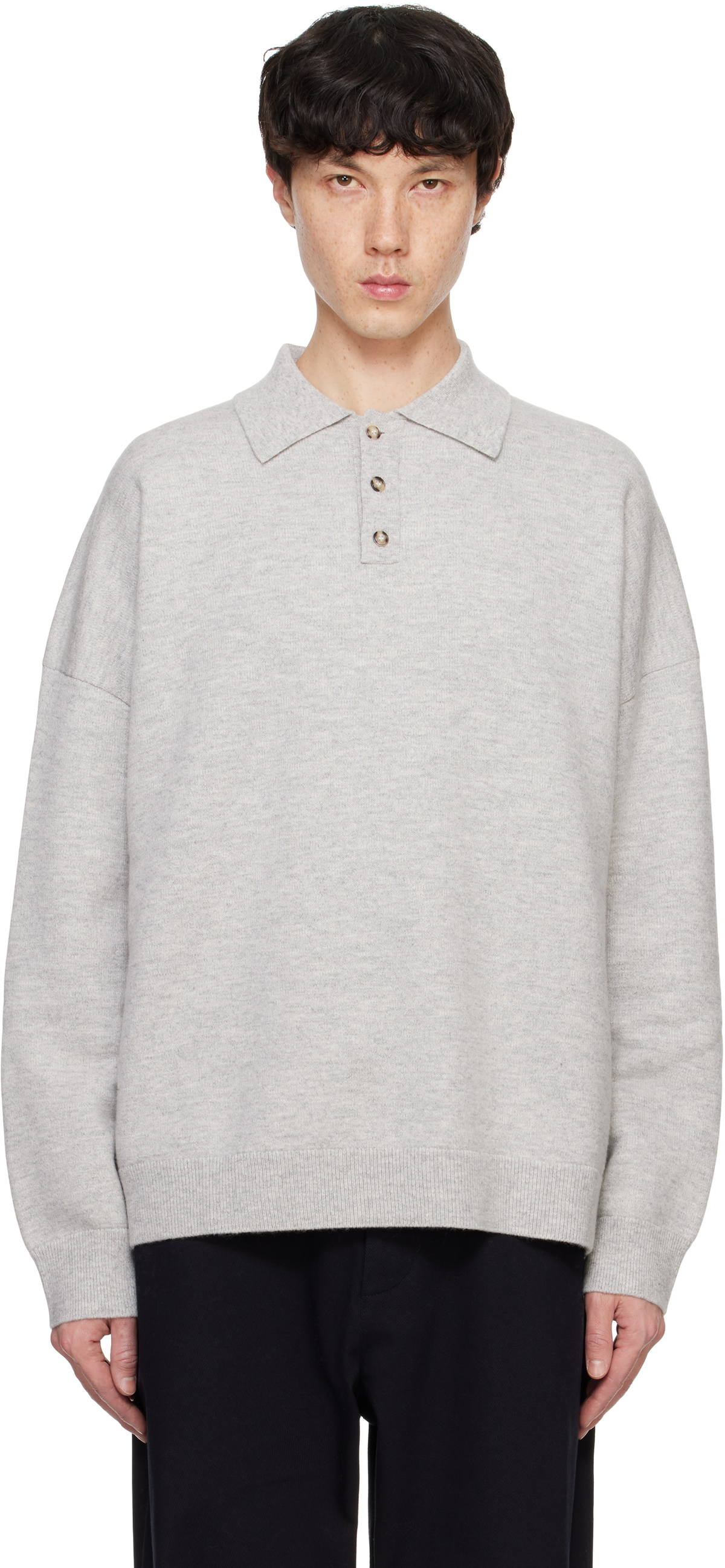 Nanushka Gray Elieke Polo