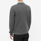 Moncler Men's Outline Logo Crew Sweat in Grey Marl