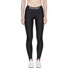 Palm Angels Black Sport Leggings