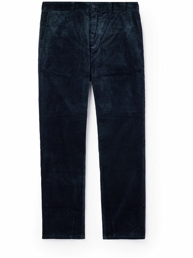 Photo: Norse Projects - Aros Straight-Leg Cotton-Corduroy Trousers - Blue